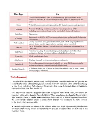 MS Access 2010 tutorial 3 | PDF