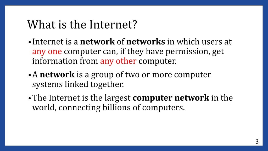 Access and use internet