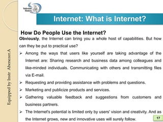 How Use Internet Access and use internet | PPTX
