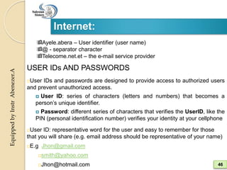 Access and use internet | PPTX