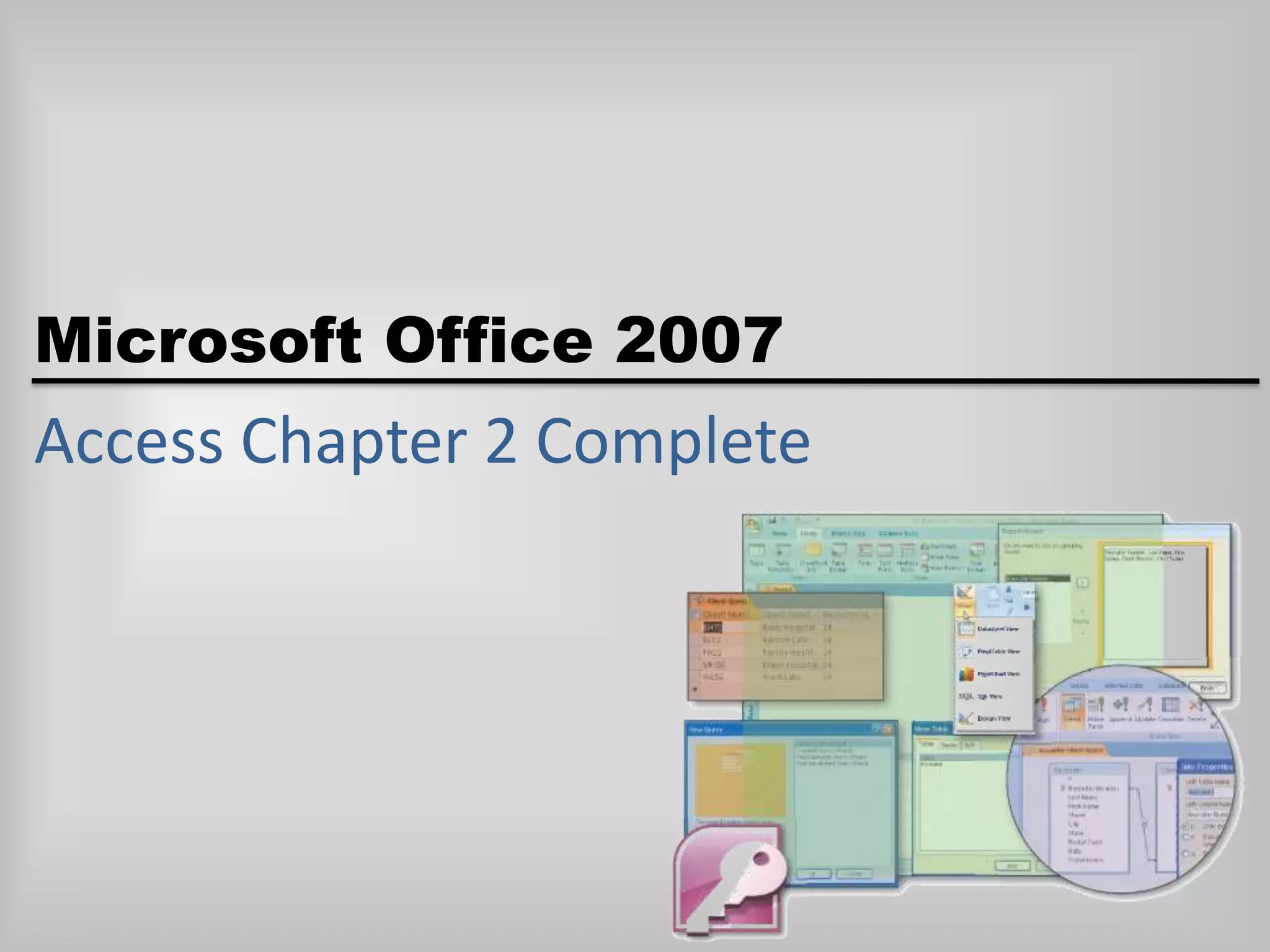 Access Chapter 2 Complete