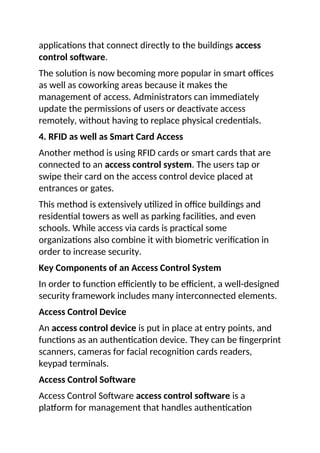Unlock Efficiency: Smart Access Control in UAE | DOCX