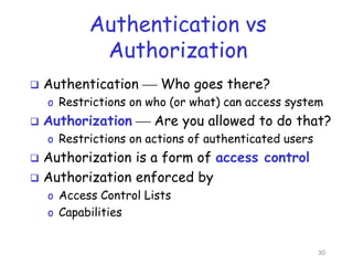 Access Control authentication and authorization .pptx