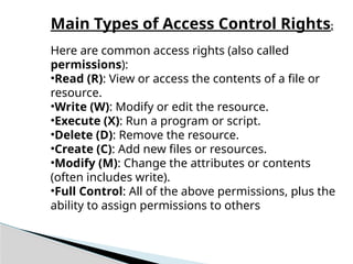 Access control on digital marketing topic | PPTX