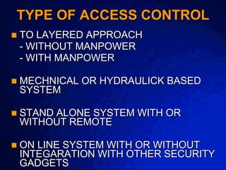 Access control at gates | PPT