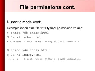 Access control list acl - permissions in linux | PPTX