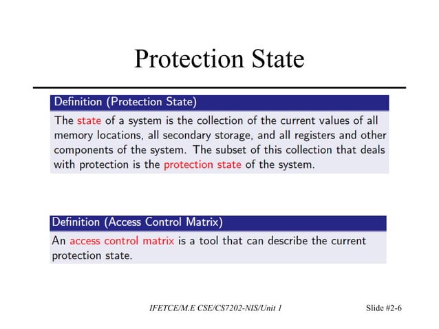 Access control matrix | PPT