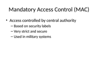 Comprehensive Overview of Access Control Models in Information Security ...