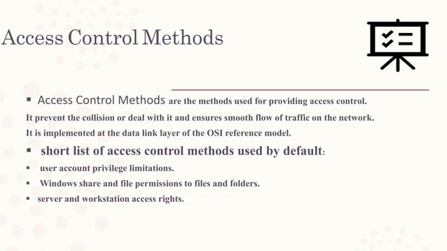 Access control policy | PPTX | Operating Systems | Computer Software ...