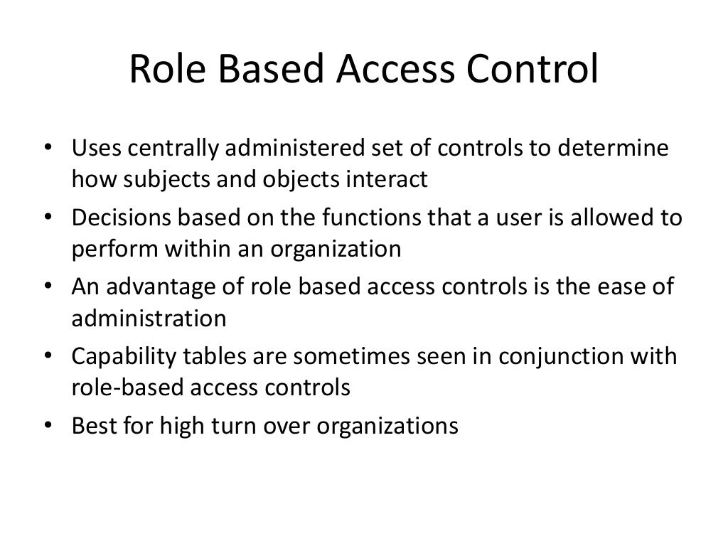Access Control Presentation