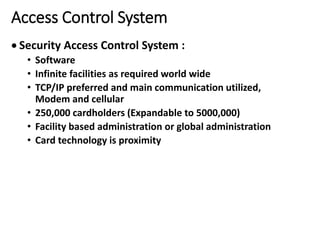 access control systems.pdf Physical Security Domains | PDF