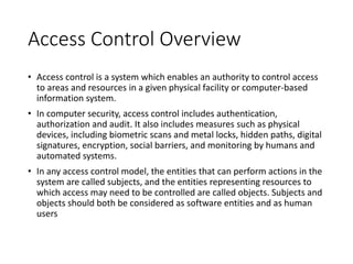 access control systems.pdf Physical Security Domains | PDF