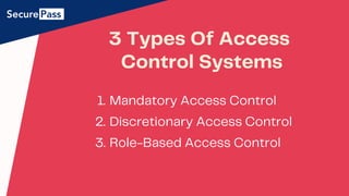 Types of access control systems | PDF
