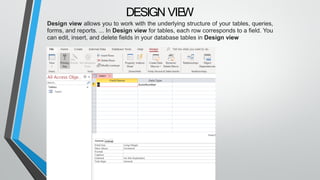 Managing data with microsoft access. It provides tools to create tables ...