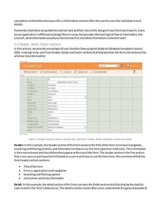 Access design guide for accessibility