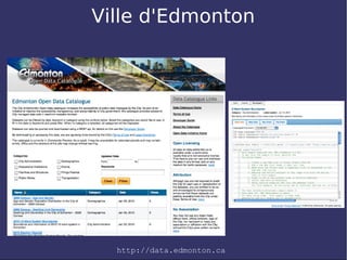 Ville d'Edmonton




  http://data.edmonton.ca
 