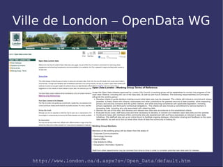 Ville de London – OpenData WG




  http://www.london.ca/d.aspx?s=/Open_Data/default.htm
 