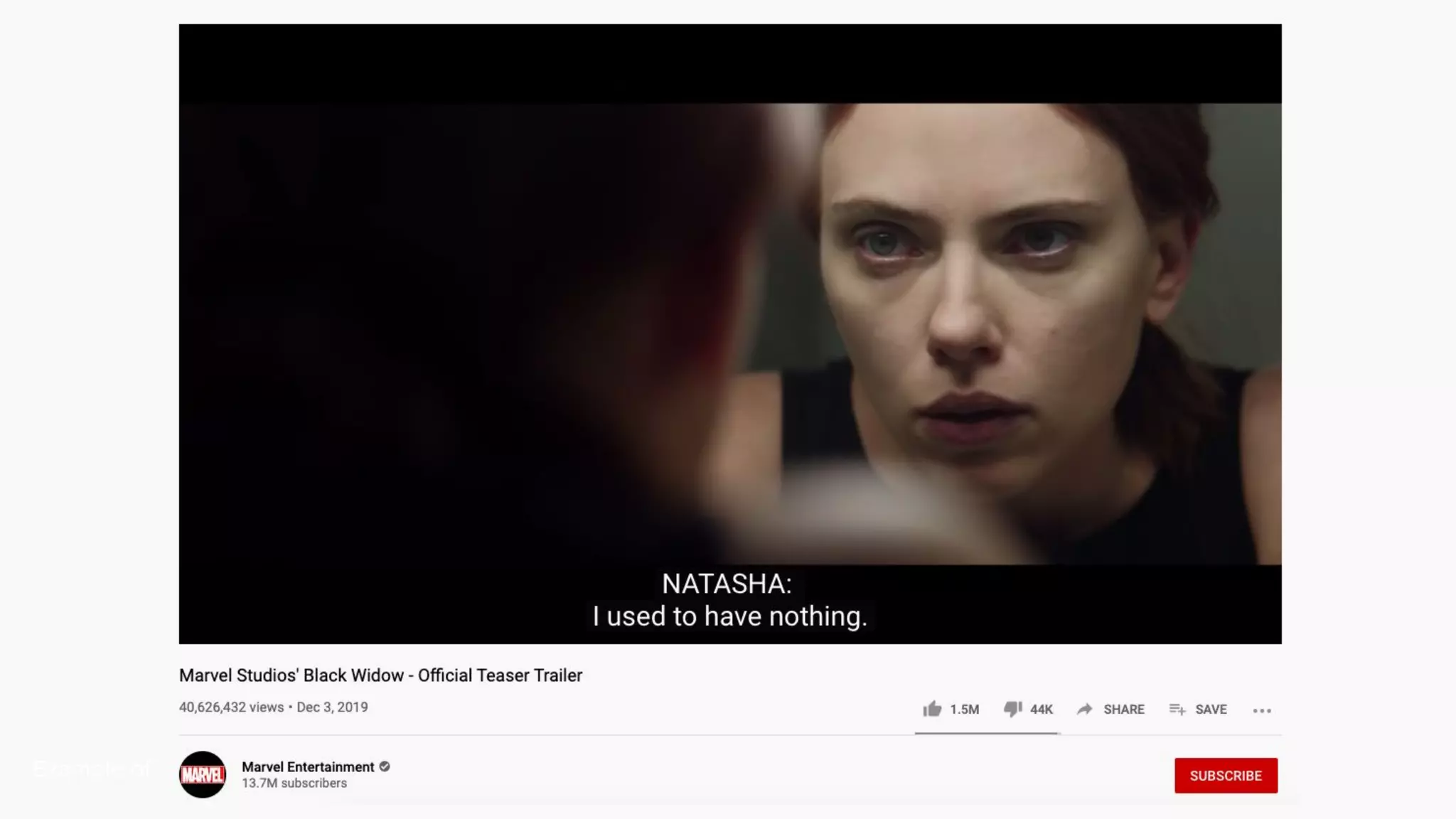 Example of good video captioning
 