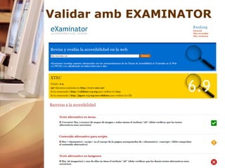 Validar amb EXAMINATOR 