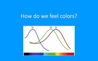 How do we feel colors?
 