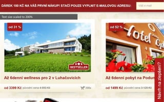 Text size scaled to 200%
 