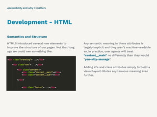 HTML5 introduced several new elements to
improve the structure of our pages. Not that long
ago we could see something like...
