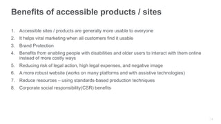 Accessibility - A Case Study | PPTX