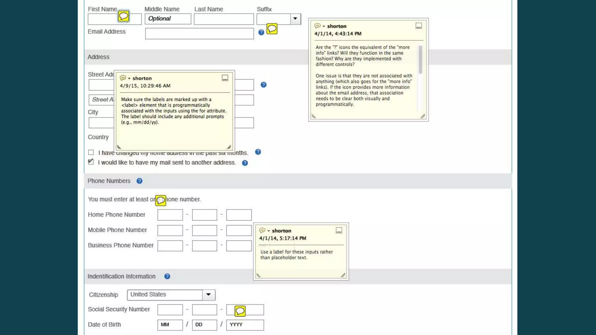 Commitment through specification of
policies and standards
 