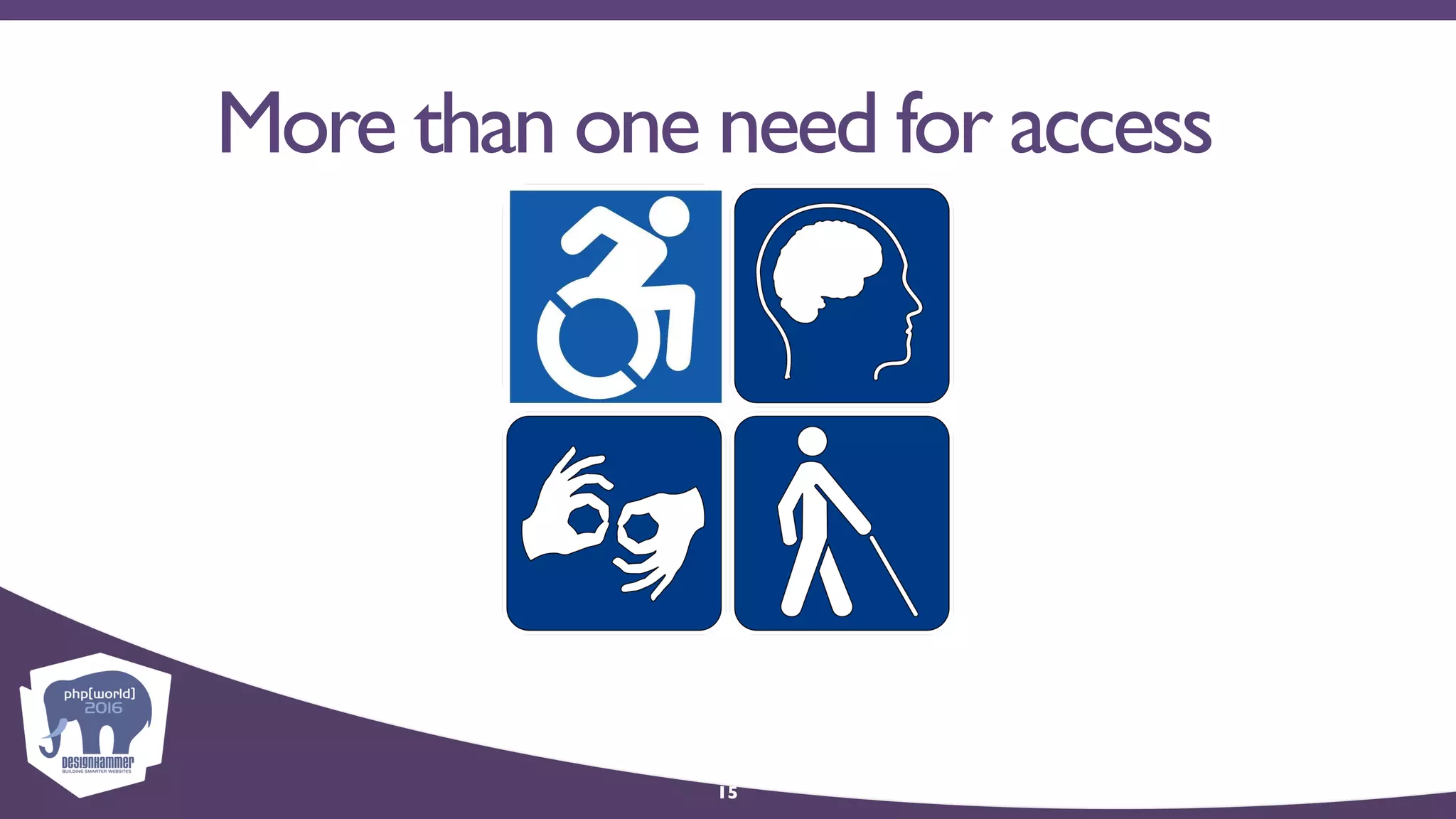 More than one need for access
15
 