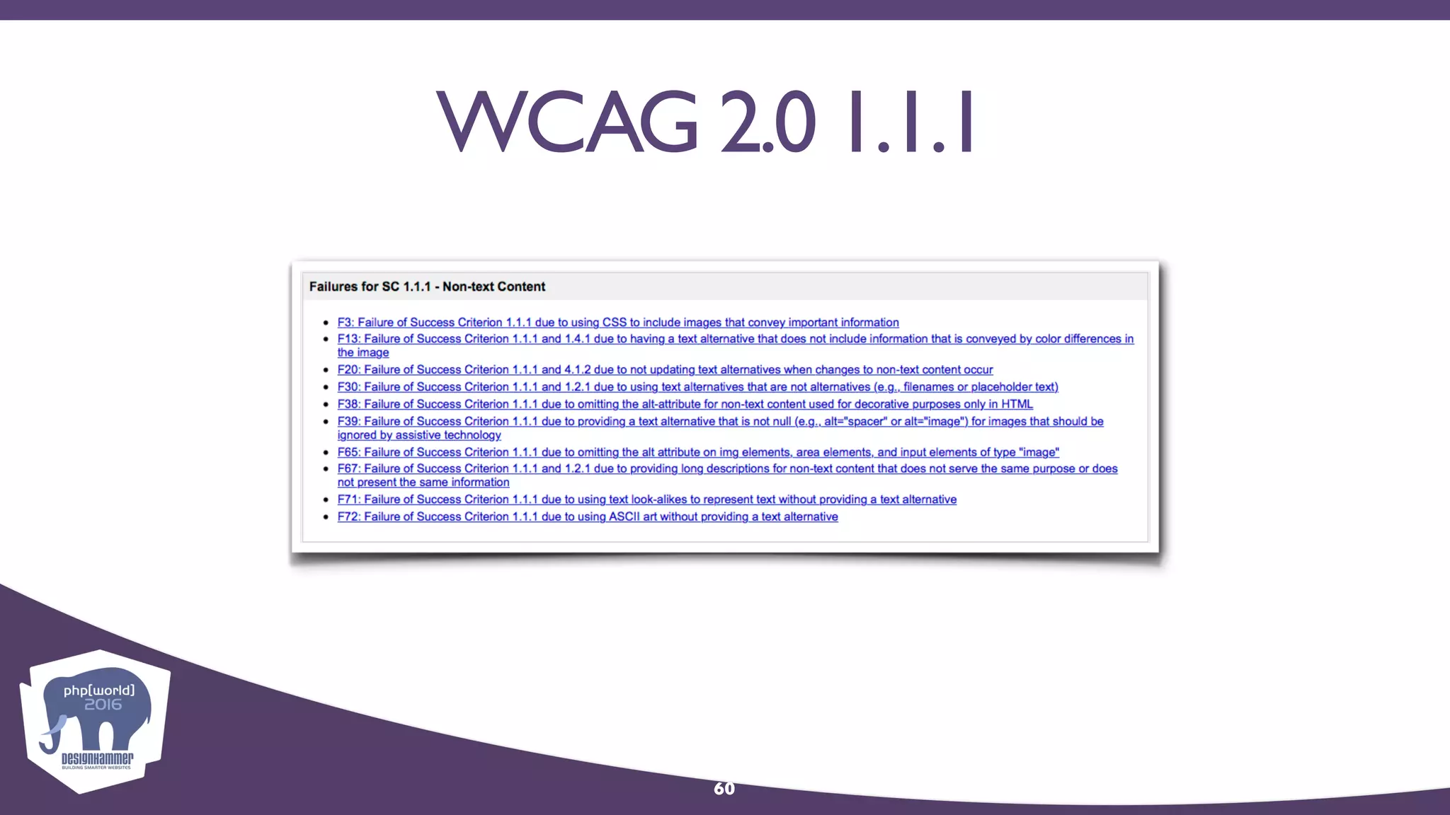WCAG 2.0 1.1.1
60
 