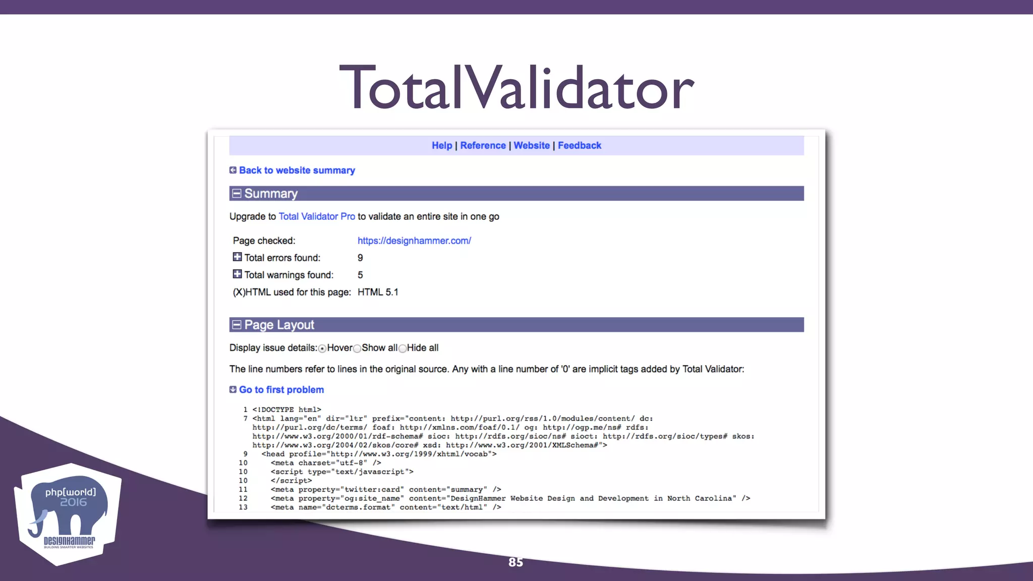 TotalValidator
85
 