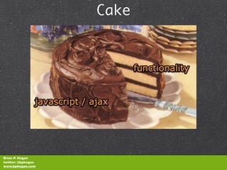 Cake




Brian P. Hogan
twitter: @bphogan
www.bphogan.com
 