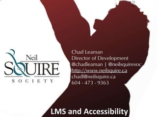 LMS and Accessibility
 