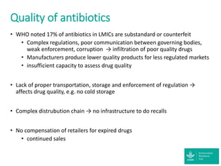 Accessibility of antibiotics in low-income countries