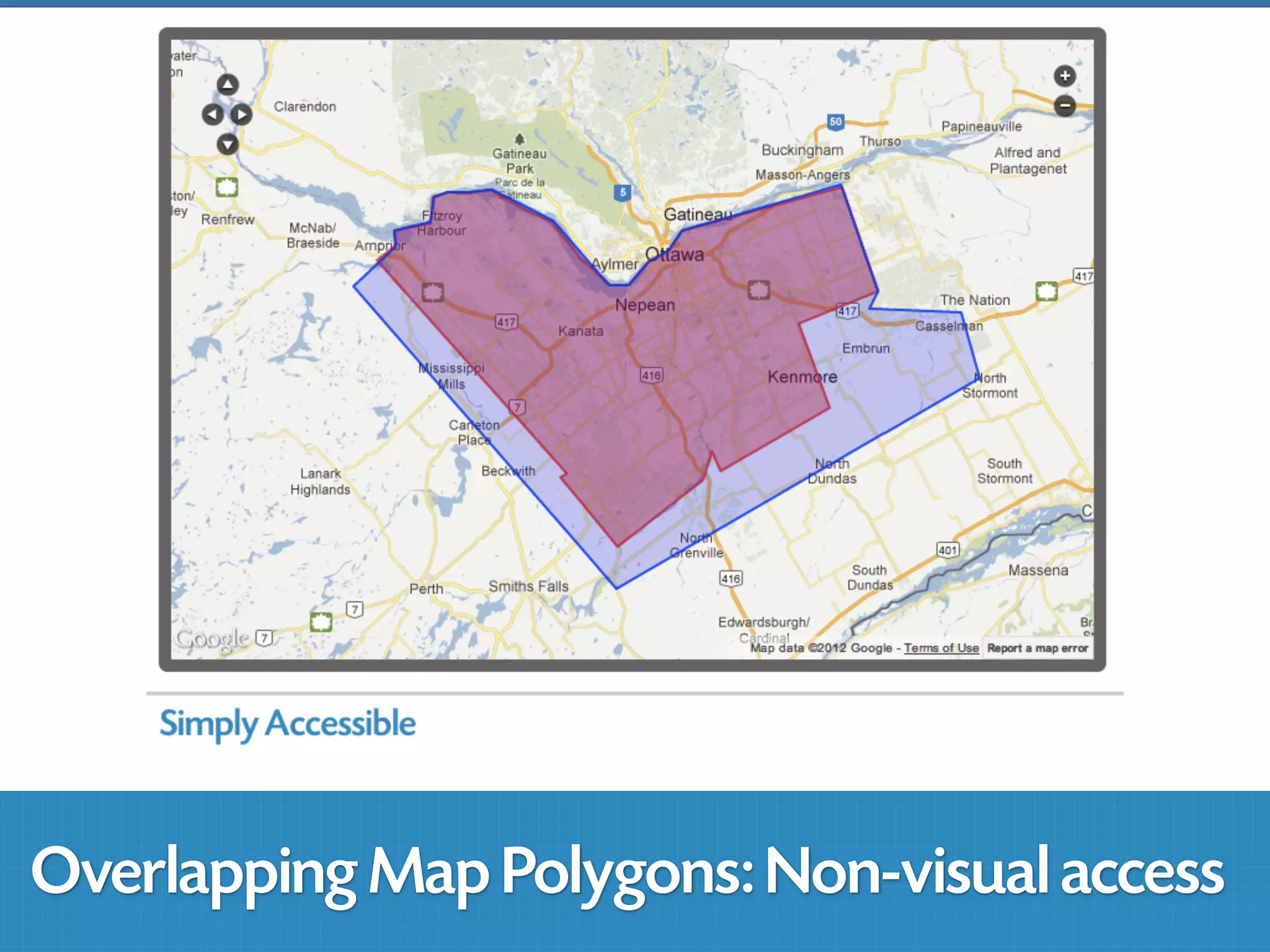 Overlapping Map Polygons: Non-visual access
 