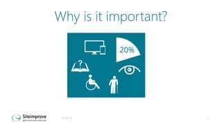 Why is it important?

31-10-13

2

 