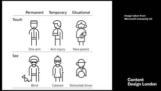 Image taken from
Microsoft inclusivity kit
 