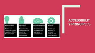 ACCESSIBILIT
Y PRINCIPLES
 