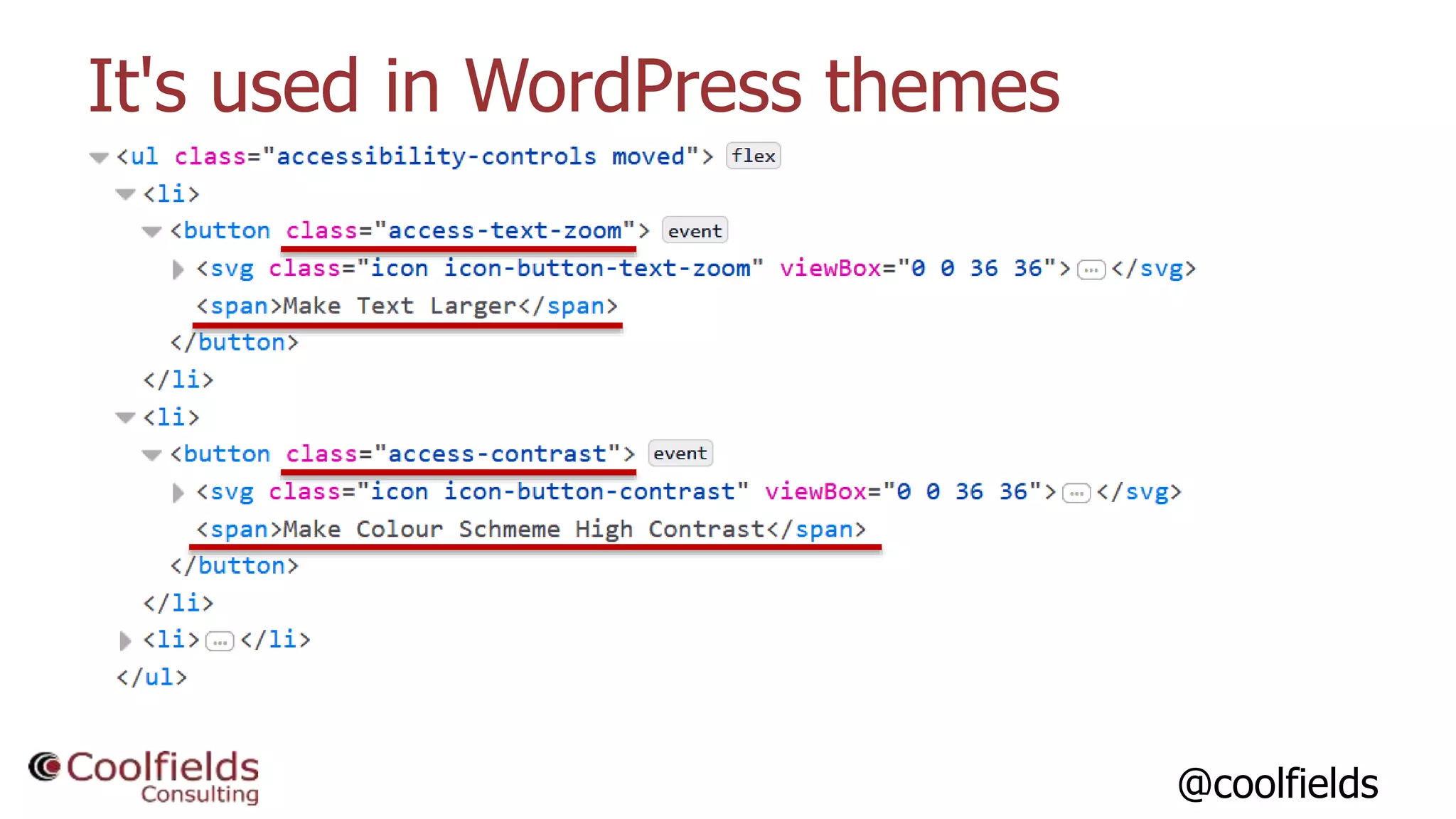 @coolfields
It's used in WordPress themes
 