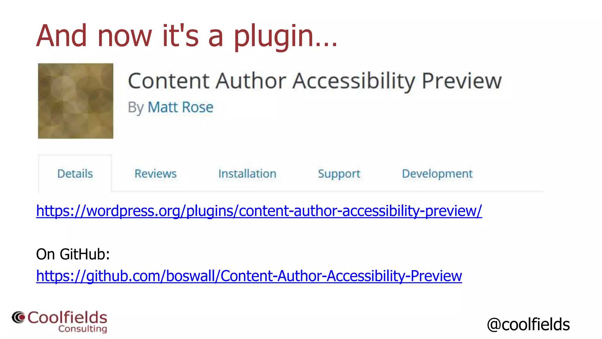@coolfields
And now it's a plugin…
https://wordpress.org/plugins/content-author-accessibility-preview/
On GitHub:
https://github.com/boswall/Content-Author-Accessibility-Preview
 