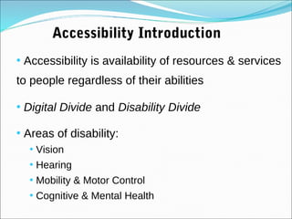 Accessibility and Information Systems | PPT