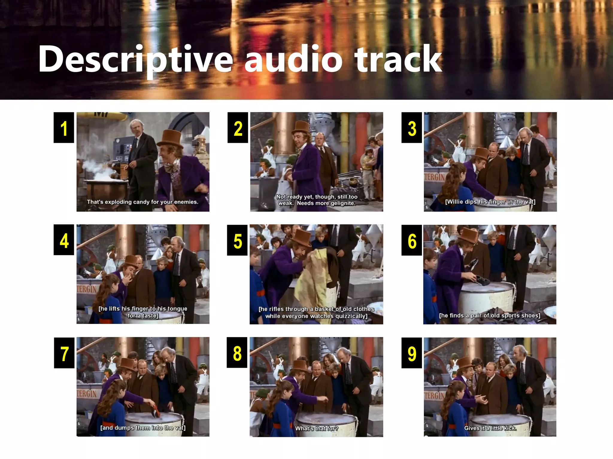 Descriptive audio track
1

2

3

4

5

6

7

8

9

 