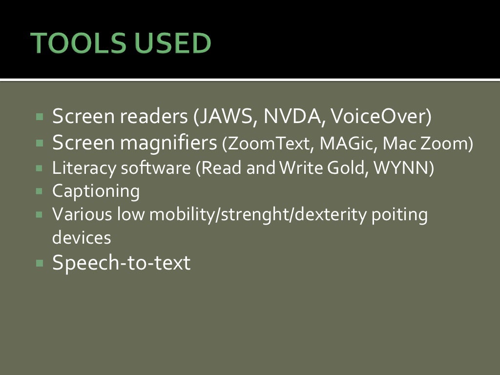 Accessibility issues with ebooks