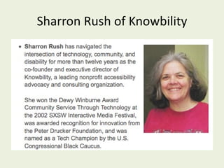 Sharron Rush of Knowbility 