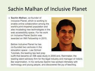 Sachin Malhan of Inclusive Planet 