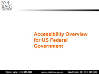 Accessibility Overview for US Federal Government 