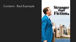 Content - Bad Example
 
