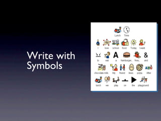 Write with
Symbols
 
