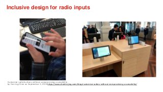 Inclusive design for radio inputs
Customise radio buttons without compromising accessibility
by Hui Jing Chen on September...