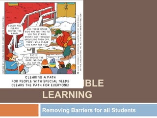 ACCESSIBLE
LEARNING
Removing Barriers for all Students
 